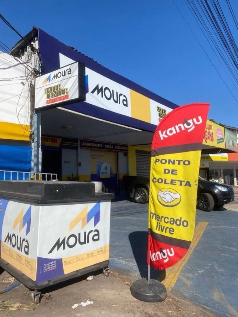 Fachada e localização da Bater Center Baterias em Goiânia